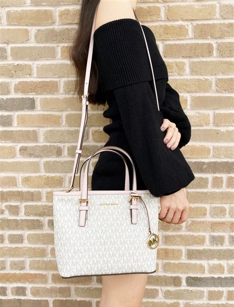 michael kors small jet set tote video|More.